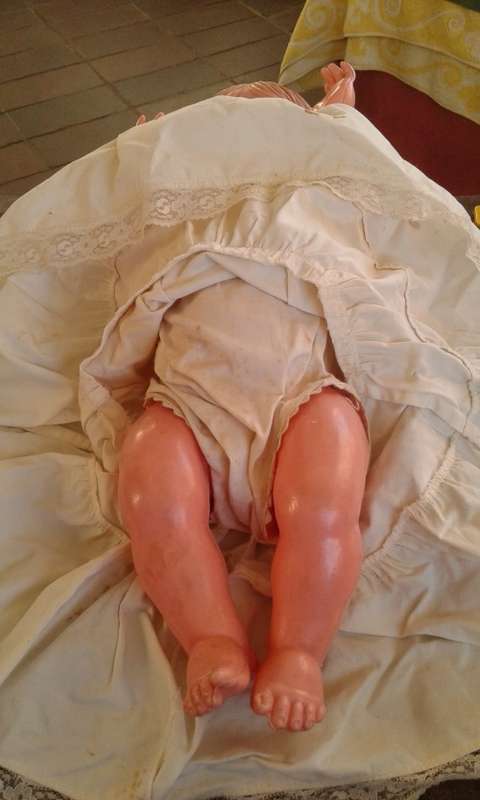 Vintage Large ELVINCO Celluloid Talking Crying Doll 1960s Original Clothes