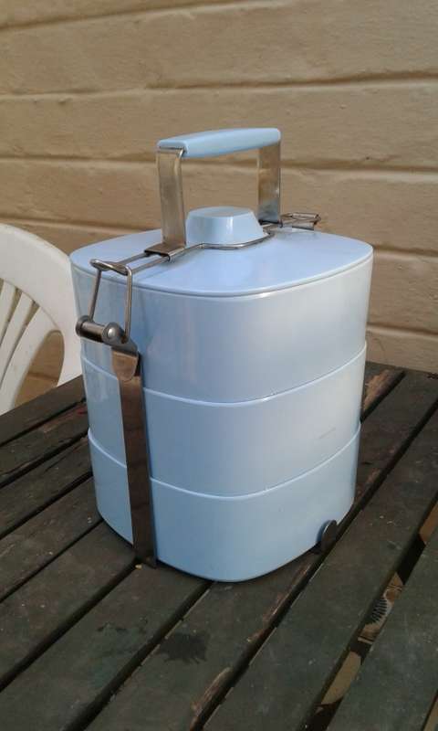 Alex Liddy  No 1 Baby Blue Tiffin Tiered Food Storage Bowl Set Picnic Container