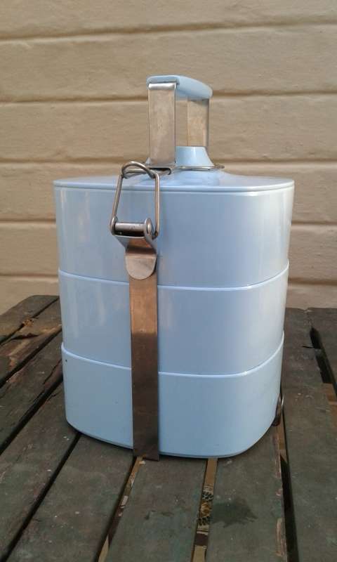 Alex Liddy  No 1 Baby Blue Tiffin Tiered Food Storage Bowl Set Picnic Container