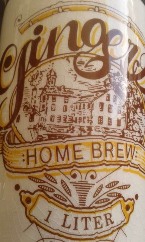 Vintage Thirst And CoLe Mother Earth Pottery 1 Liter Stoneware Ceramic Ginger Beer Home Brew Botttle