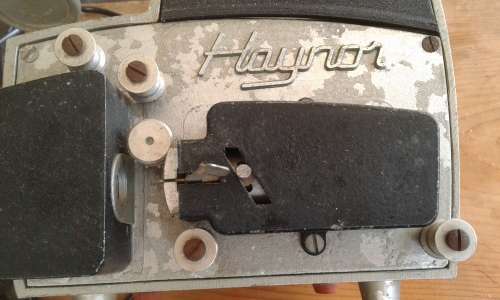 Rare Vintage Haynor Metal 8mm Cine Film Editor Viewer With Rewind Arms And Splicer