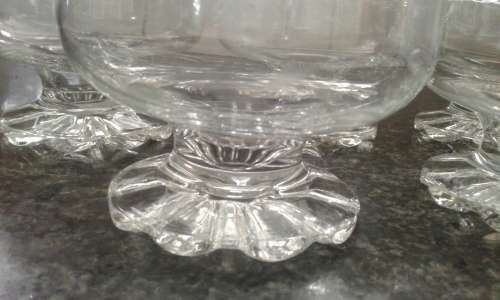 Vintage 1960s Mid Century Modern Set Of 10 Desert Sorbet Glasses Bowls