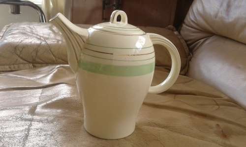Vintage Woods Ivory Ware Art Deco Coffee Tea Pot