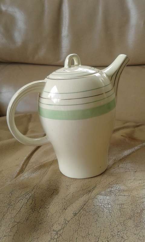 Vintage Woods Ivory Ware Art Deco Coffee Tea Pot