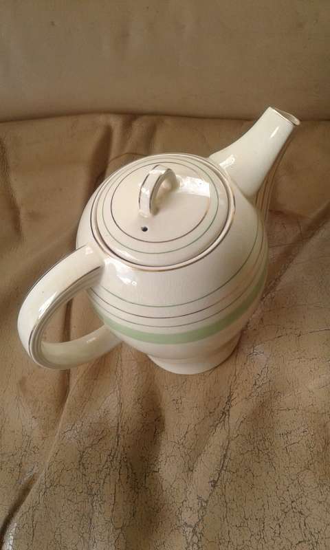 Vintage Woods Ivory Ware Art Deco Coffee Tea Pot