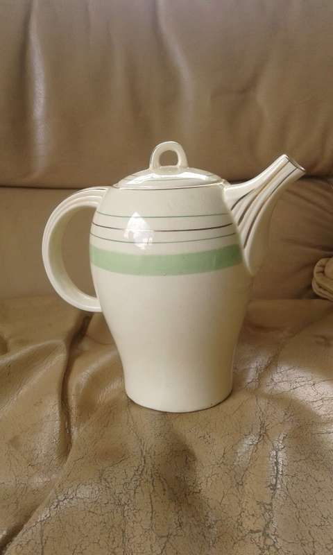 Vintage Woods Ivory Ware Art Deco Coffee Tea Pot
