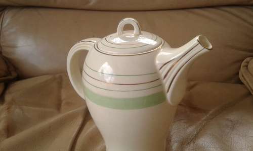 Vintage Woods Ivory Ware Art Deco Coffee Tea Pot