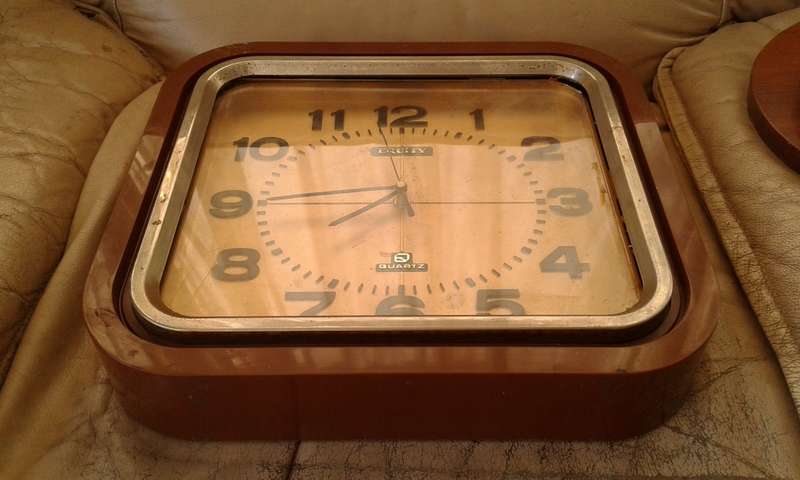 Vintage Equity Large Wall Quartz Clock 1970s