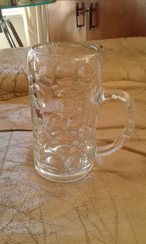 Original Official Hofbrauhaus Munich Oktoberfest 1 Liter Dimpled Beer Mug Tankard