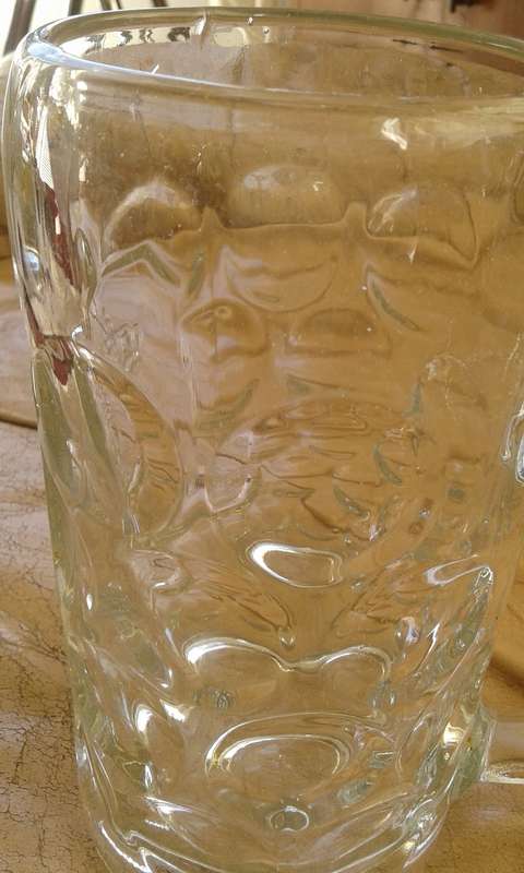 Original Official Hofbrauhaus Munich Oktoberfest 1 Liter Dimpled Beer Mug Tankard