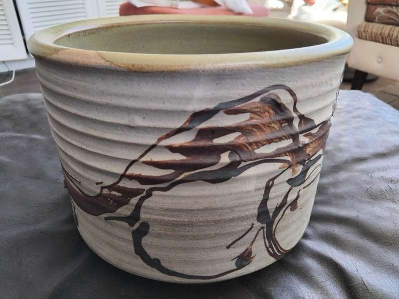 David Walters Natal Ceramicist and Pottery Planter Flower Pot