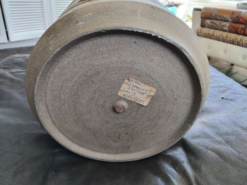 David Walters Natal Ceramicist and Pottery Planter Flower Pot