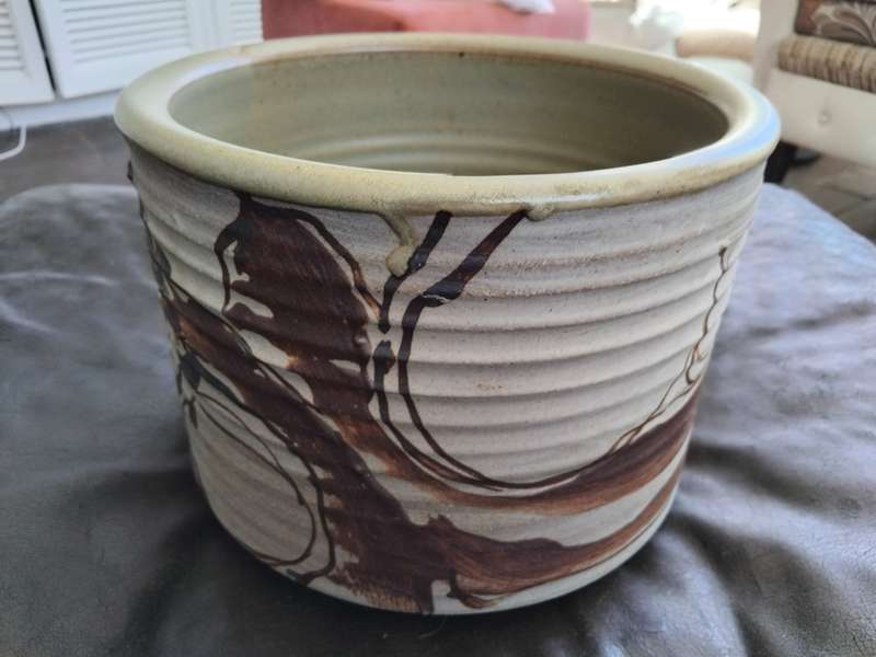 David Walters Natal Ceramicist and Pottery Planter Flower Pot
