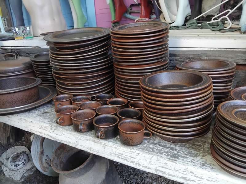 Exceptional Vintage Finland Arabia Ruska Wartsila Ulla Procope MCM 123 Pieces Dinner Coffee Set