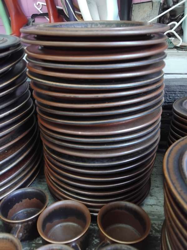 Exceptional Vintage Finland Arabia Ruska Wartsila Ulla Procope MCM 123 Pieces Dinner Coffee Set