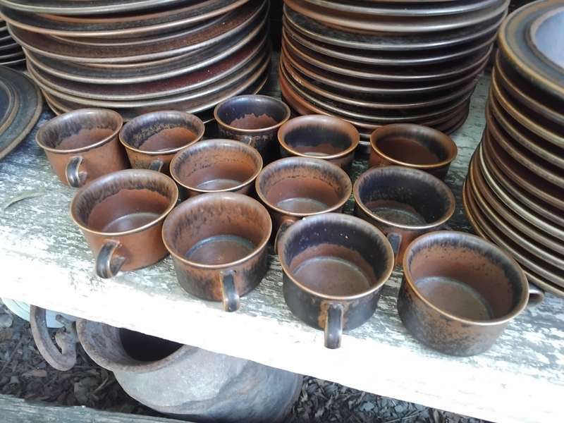 Exceptional Vintage Finland Arabia Ruska Wartsila Ulla Procope MCM 123 Pieces Dinner Coffee Set