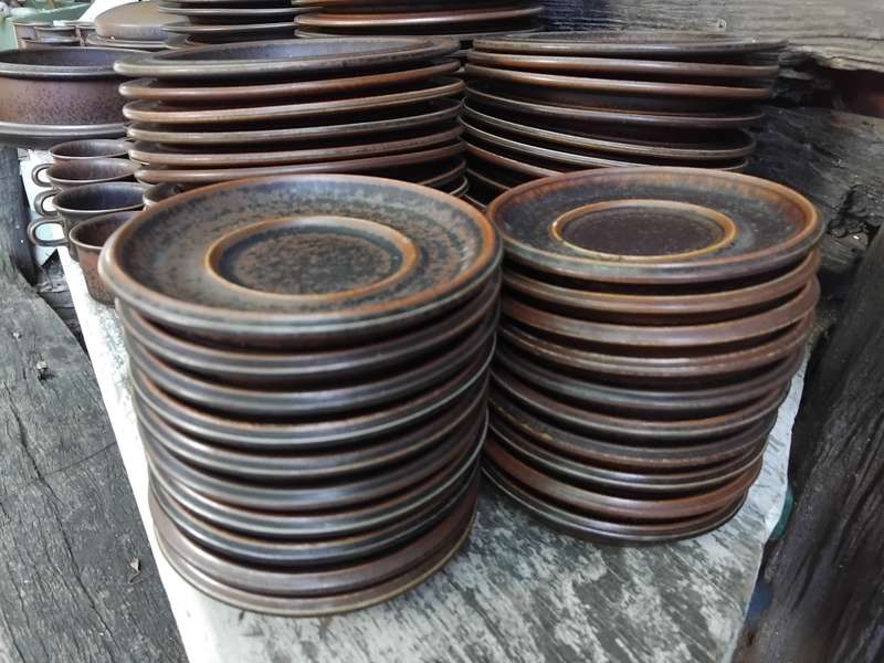 Exceptional Vintage Finland Arabia Ruska Wartsila Ulla Procope MCM 123 Pieces Dinner Coffee Set