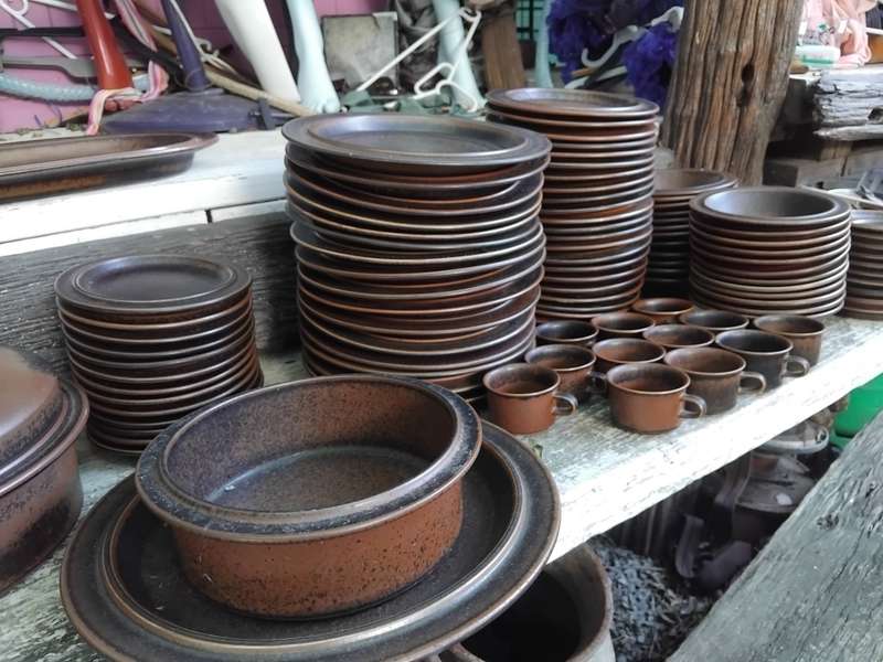 Exceptional Vintage Finland Arabia Ruska Wartsila Ulla Procope MCM 123 Pieces Dinner Coffee Set