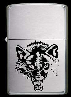 Wolf Head Zippo Style Oil Lighter