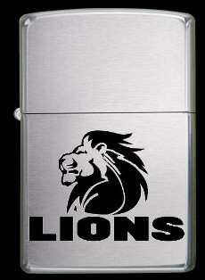 Lions Rugby Zippo Style Oil Lighter