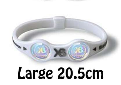 White XB Balance Extreme Bracelet (Large 20.5cm) BUY 2 AND GET 1 FREE!!!!!!!!!