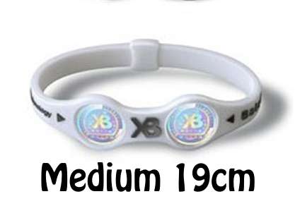 White XB Balance Extreme Bracelet (Medium 19cm)  BUY 2 AND GET 1 FREE!!!!!!!!!