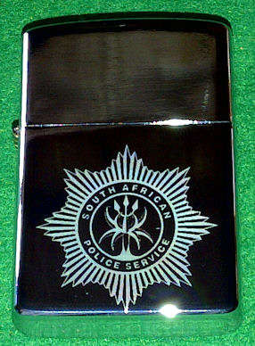 South African Police Service SAPS Zippo Style Oil Lighter