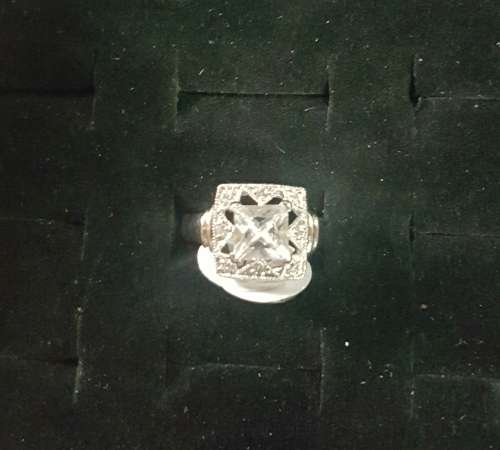 ***Beautiful Tribal Design Square silver Ring***