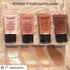 ****NYX BORN TO GLOW LIQUID ILLUMINATOR PURE GOLD****