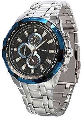CURREN Stainless Steel Watches - Red or Blue