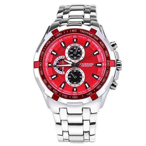 CURREN Stainless Steel Watches - Red or Blue