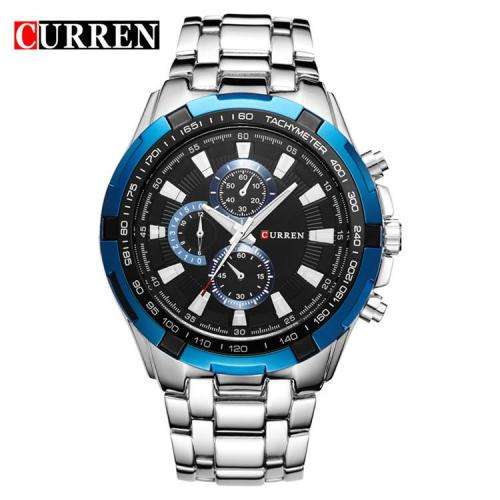 CURREN Stainless Steel Watches - Red or Blue