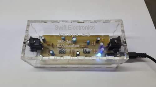 phono record player preamp plexiglass