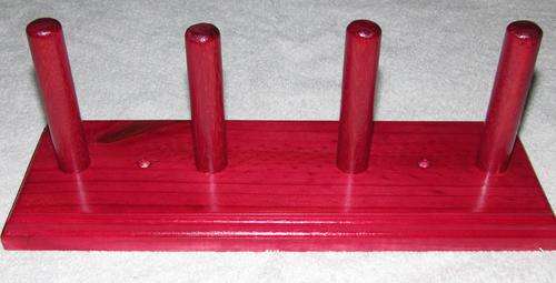 Wooden Clothes Hook (Magenta)