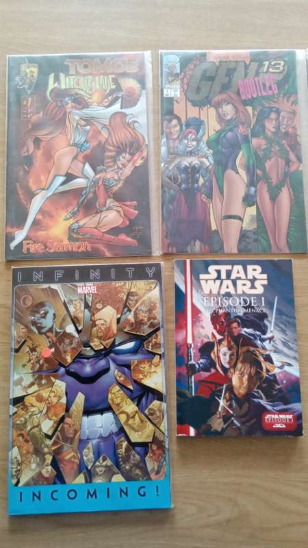 Assorted Star Wars, Marvel, Indie, DC comic/TPB lot