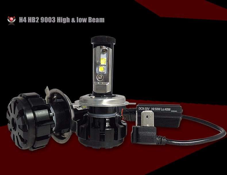 CNSUNNYLIGHT Super Bright Car LED Headlight Kit H4 H13 9007 Hi/Lo H7 H11 9005 9006 w/ XHP50 Chips