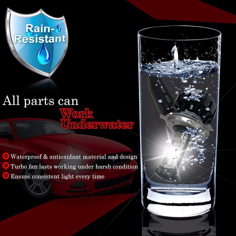 CNSUNNYLIGHT Super Bright Car LED Headlight Kit H4 H13 9007 Hi/Lo H7 H11 9005 9006 w/ XHP50 Chips