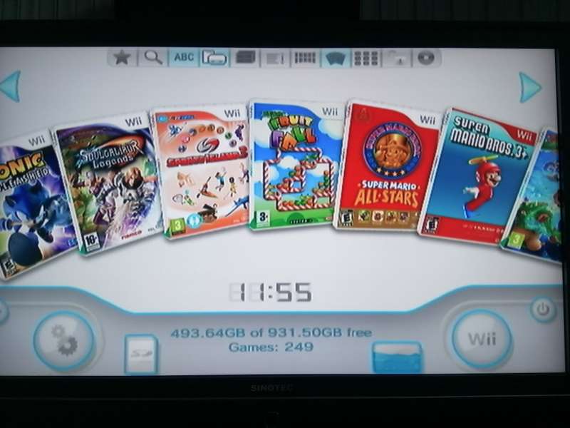 Wii Console with 1TB Harddrive and 250 Games