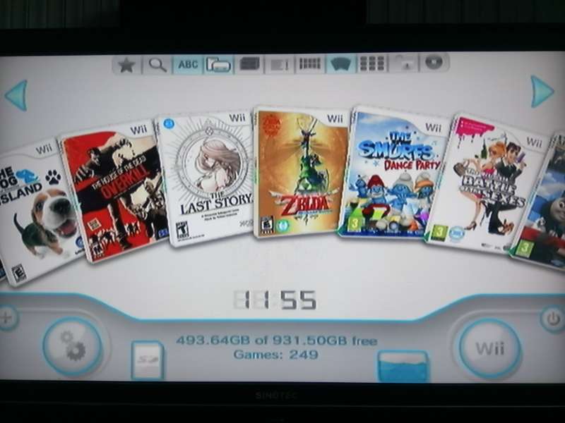 Wii Console with 1TB Harddrive and 250 Games