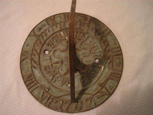 Brass Sundial - 1707