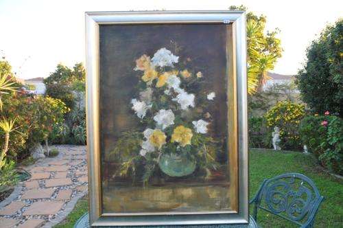 GREAT INVESTMENT! AWESOME BIG OIL ON CANVAS BY FAMOUS S.A.ARTIST ANN LINDSELL- STEWART,VALUE R30.00