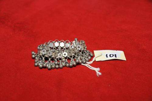 superb!!! oriental silver bracelet  with bells-60 grams