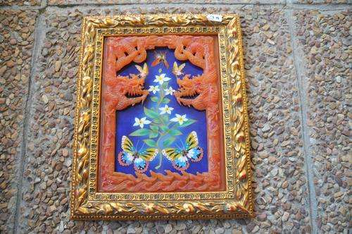 FANTASTIC ORIENTAL  CLOSONE PANEL IN STUNNING GILDED FRAME