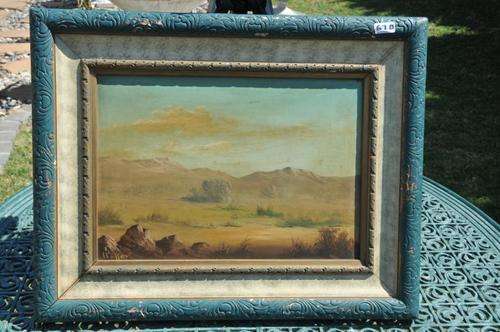 BEAUTIFUL XIX CENTURY OIL ON BOARD LANDSCAPE,SIGNED BY ARTIST