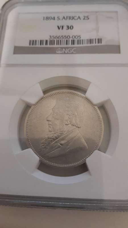 1894 2 Shilling VF30