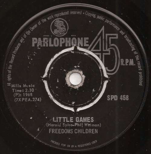 FREEDOMS CHILDREN - KAFKASQUE / LITTLE GAMES - 7" SINGLE