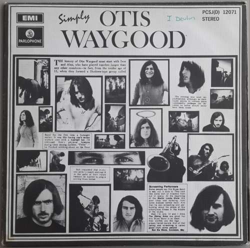 THE OTIS WAYGOOD BLUES BAND - SIMPLY OTIS WAYGOOD - VINYL LP