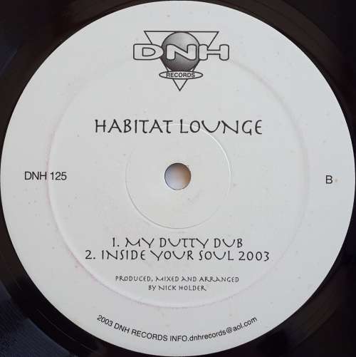 NICK HOLDER - HABITAT LOUNGE - 12 INCH VINYL (DUB - DEEP HOUSE)
