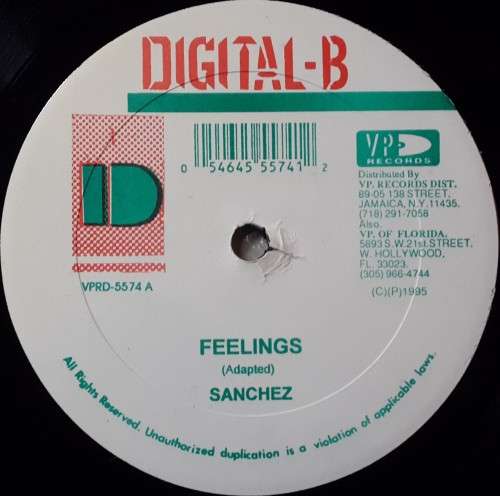 SANCHEZ - FEELINGS / Lt. STITCHIE - NO HIRE - 12" VINYL