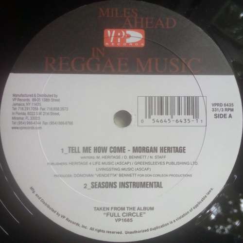 MORGAN HERITAGE - TELL ME HOW COME - 12" VINYL